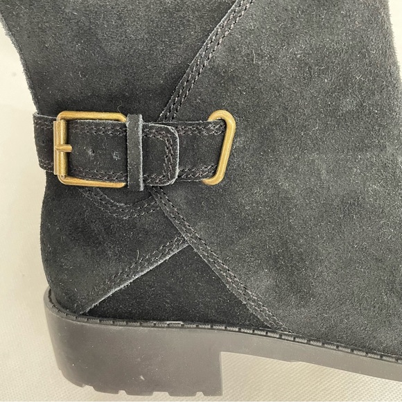 NWOB Cole Haan Quiana Waterproof Bootie Black Suede Boots  Size 9.5 B New - Picture 8 of 8